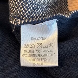 Oxknit Retro 1970s Guitar Knit Polo Shirt Women’s 3XL Blue